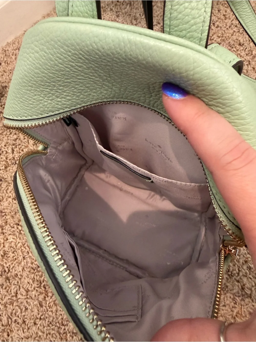 Kate Spade Leila Mini Domed Backpack Seafoam Green